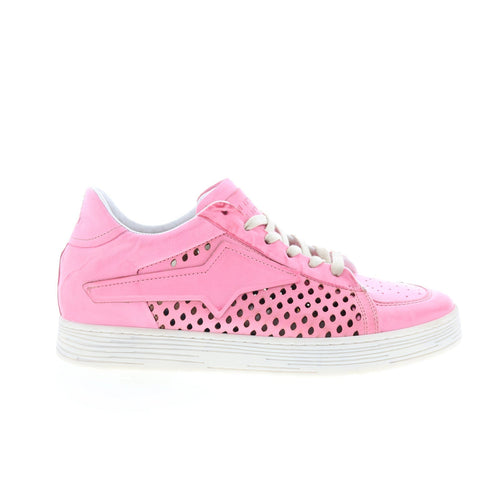 Adrian Womens Pink Leather Lace Up Lifestyle Sneakers Shoes