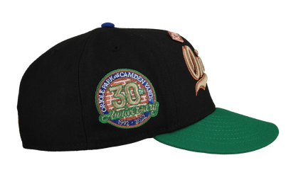 59FIFTY Baltimore Orioles 30th Anniversary Fitted Hat "Black / Green Metallic Script" NE430