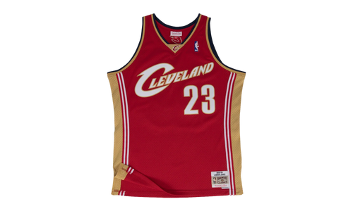 NBA LeBron James Swingman Jersey "2003 Cleveland Cavaliers - Dark Red" SMJYGS18155 CCADKRD03LJA