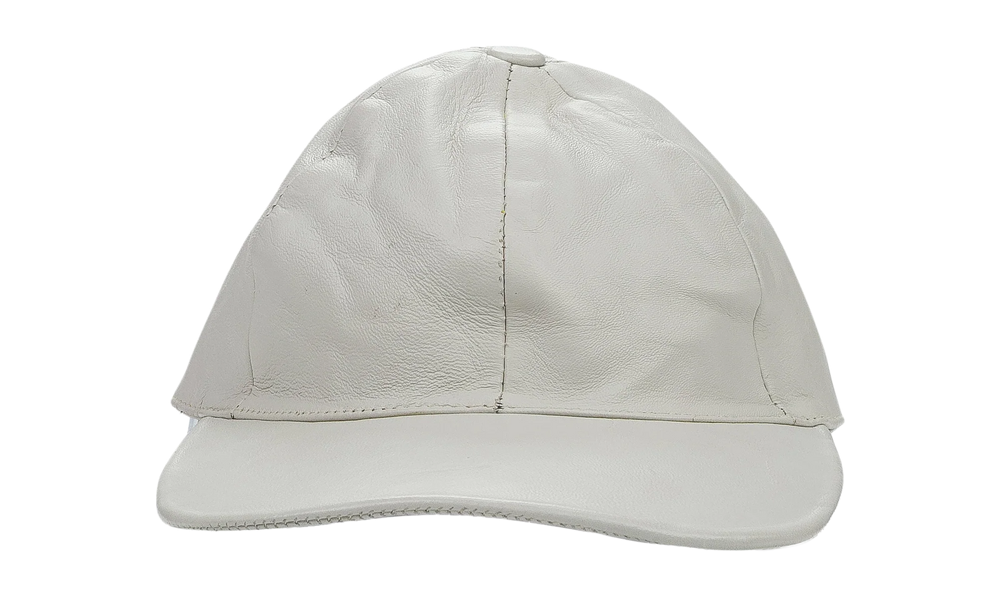 Leather Cap "White" 95 OCY 3138