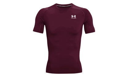 HeatGear Compression Short Sleeve "Maroon / White" 1361518 609