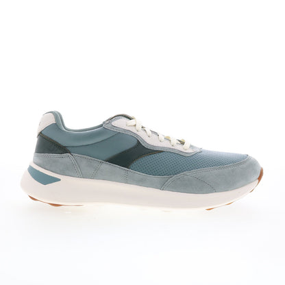 Aetrex Emily AF104 Womens Blue Suede Lace Up Lifetsyle Sneakers Shoes