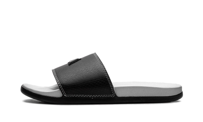 Adilette Comfort Slides "Core Black Silver Metallic" JQ2254