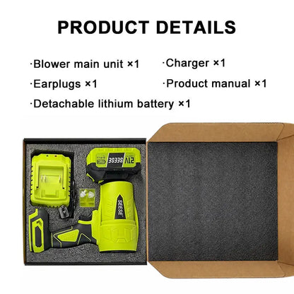 Cordless Turbo Jet Blower, Handheld Leaf & Car Dryer Fan