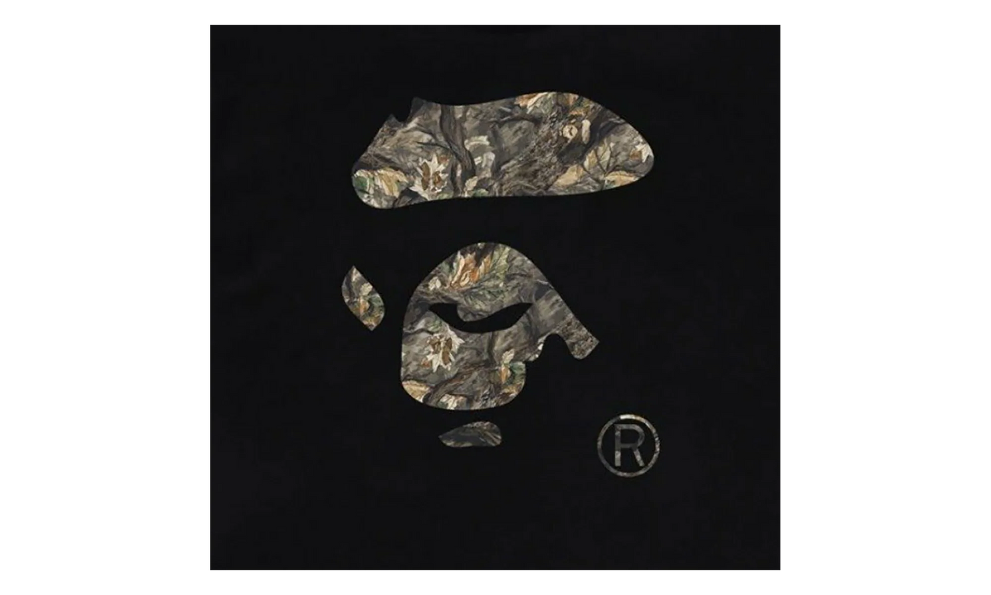 Tree Edge Camo Ape Face Tee "Black / Brown" 1L80110032 BLK