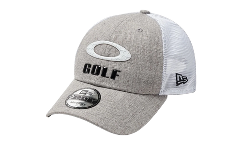 9FORTY OAKLEY x New Era Heather New Era Stripe Golf Snapback Hat "Athletic Heather Grey" 912145LDS 24G