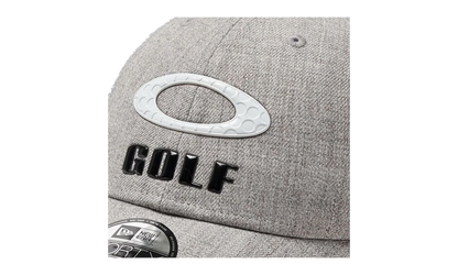 9FORTY OAKLEY x New Era Heather New Era Stripe Golf Snapback Hat "Athletic Heather Grey" 912145LDS 24G