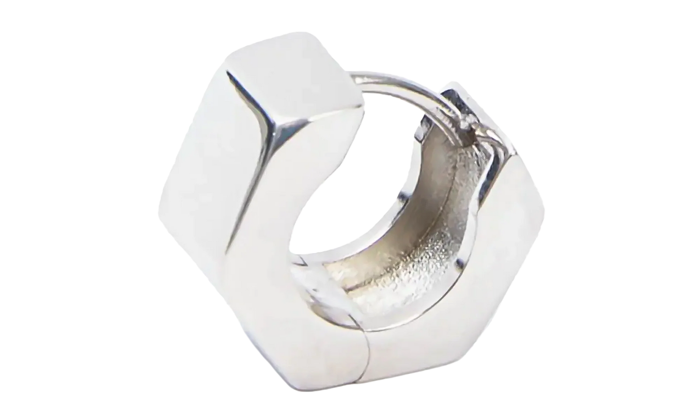 Bolt & Nut Hoop Earring "Silver" SM0VG0018SV0272951