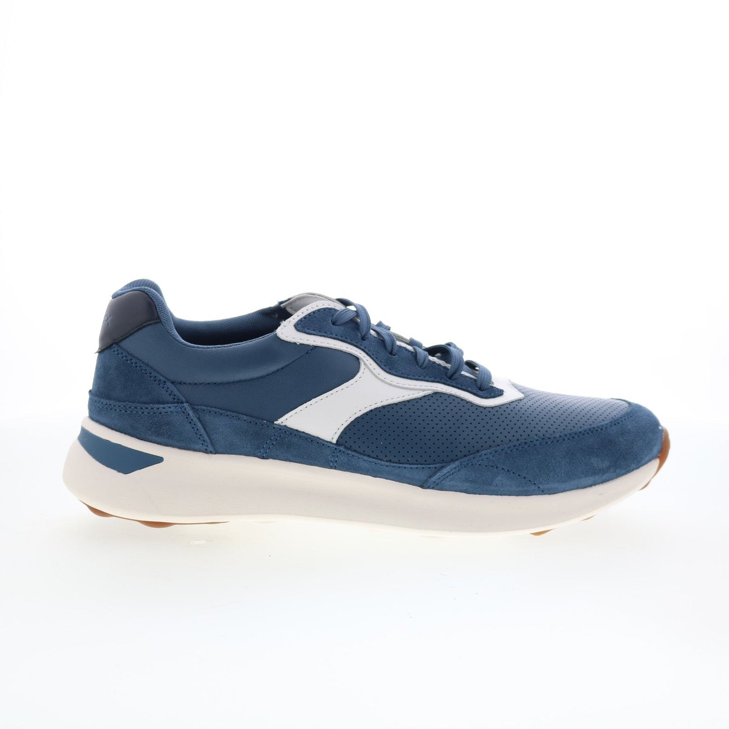 Aetrex Emily AFI05 Womens Blue Suede Lace Up Lifestyle Sneakers Shoes