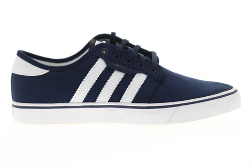 Seeley AQ8530 Mens Blue Canvas Casual Low Top Lifestyle Sneakers Shoes