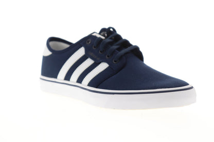 Seeley AQ8530 Mens Blue Canvas Casual Low Top Lifestyle Sneakers Shoes