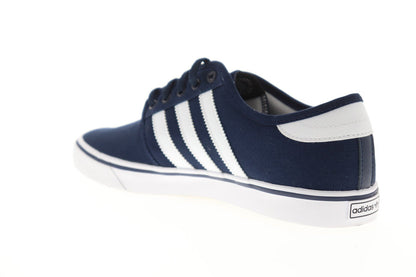 Seeley AQ8530 Mens Blue Canvas Casual Low Top Lifestyle Sneakers Shoes