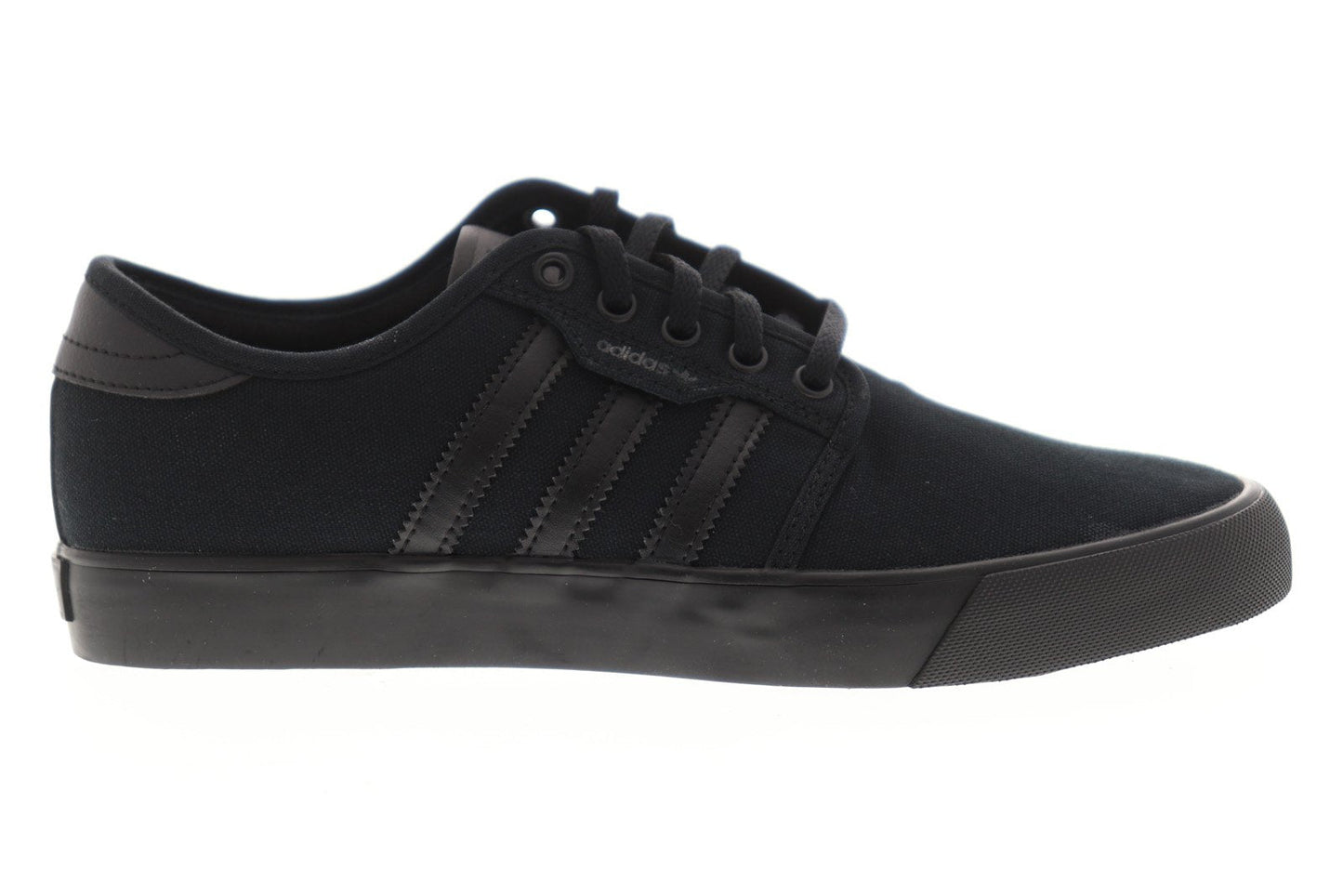 Seeley AQ8531 Mens Black Canvas Casual Low Top Lifestyle Sneakers Shoes