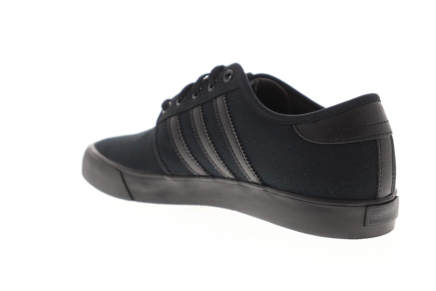 Seeley AQ8531 Mens Black Canvas Casual Low Top Lifestyle Sneakers Shoes