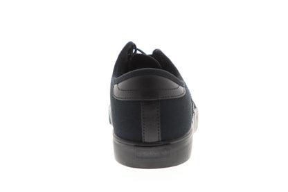 Seeley AQ8531 Mens Black Canvas Casual Low Top Lifestyle Sneakers Shoes