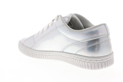 Airwalk The One Pearl AW19863 Mens Silver Gray Leather Skate Sneakers Shoes