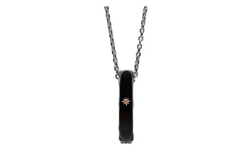 PENDANT NECKLACE WITH STAR DETAIL "Black / Silver" SM1UU0056P6478964