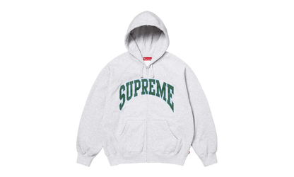 Cracked Raglan Zip Up Hooded Sweatshirt "SS26 - Grey" SU27506