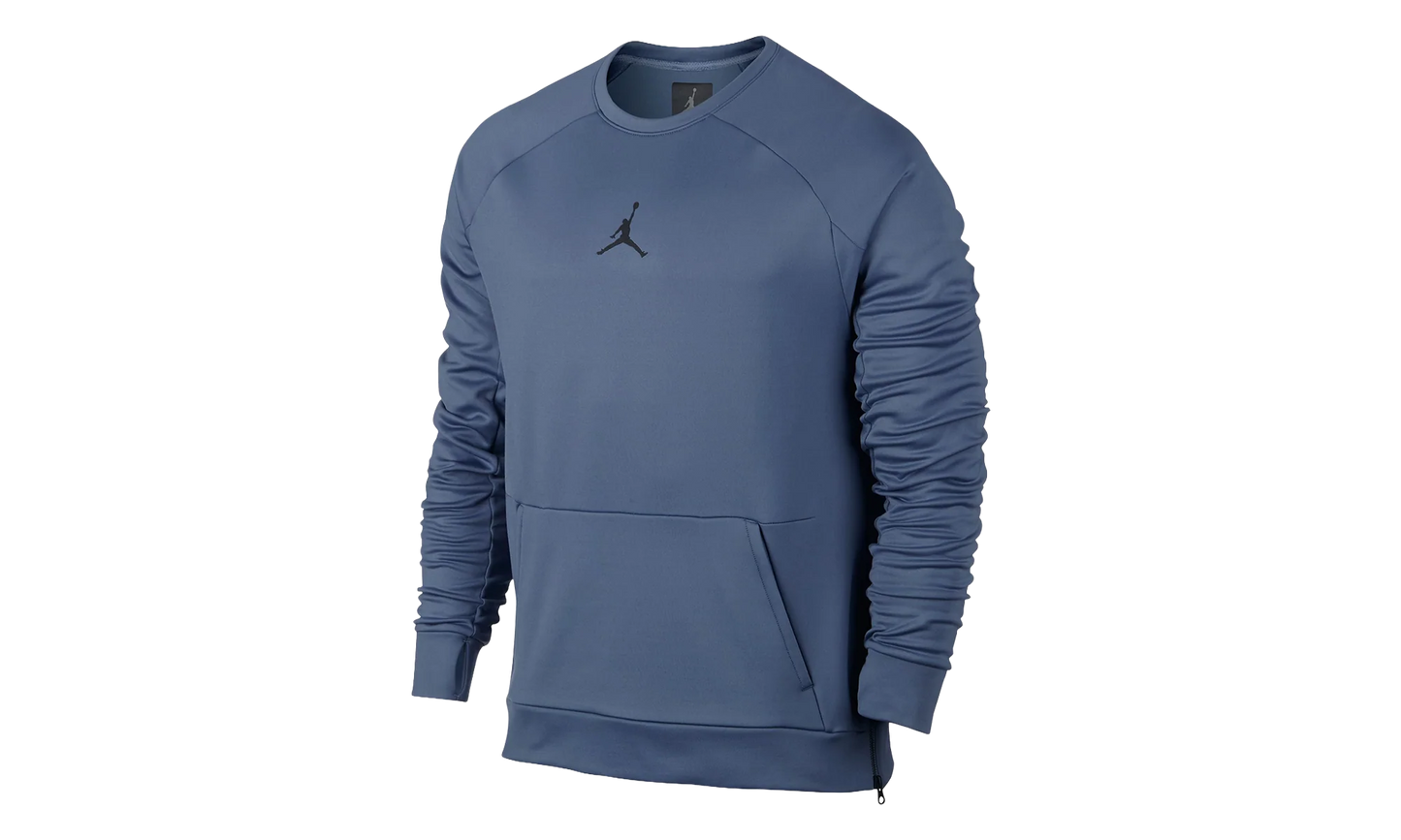 Jordan Jumpman 360 Fleece Crew Training Sweatshirt "Ocean Fog / Black" 809435 404