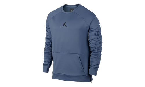 Jordan Jumpman 360 Fleece Crew Training Sweatshirt "Ocean Fog / Black" 809435 404