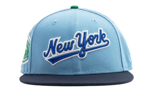 59FIFTY New York Mets 1969 World Series Fitted Hat "Poly Sky Blue / Navy" NE490