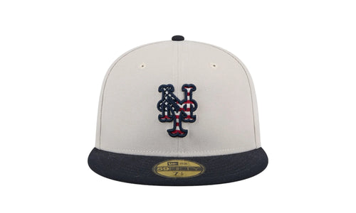 New York Mets Independence Day 2024 59FIFTY Fitted Hat "Grey" 60506382