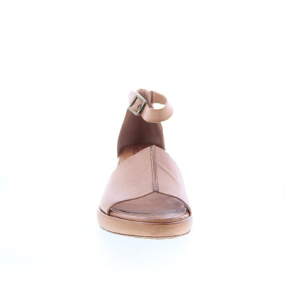 Crue B21003-101-6020 Womens Brown Leather Heeled Sandals Shoes