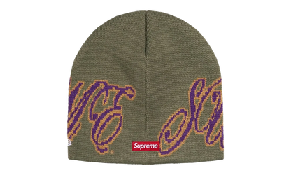 New Era Cursive Beanie "SS26 - Olive" SU27255