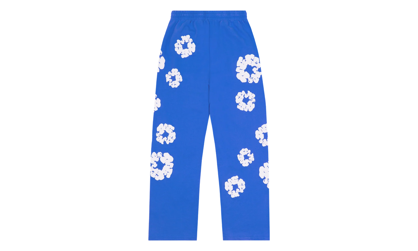 Cotton Wreath Baggy Sweatpants Blue "Blue" DT162