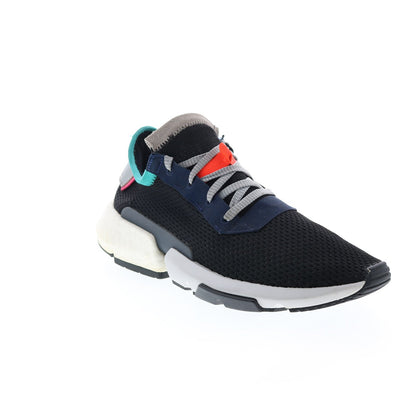 P.O.D. S3.1 Dolphins B28080 Mens Black Mesh Lifestyle Sneakers Shoes
