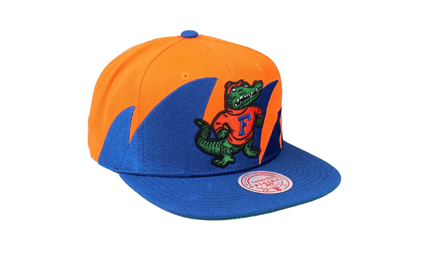 NCAA Sharktooth Snapback Cap "Florida Gators - Orange / Royal" HHSS3304 UFLYYPPPORRY