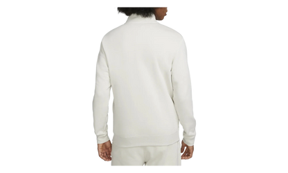 Sportswear Club Brushed-back 1/2 Zip Pullover "Light Bone / White" DD4732 073
