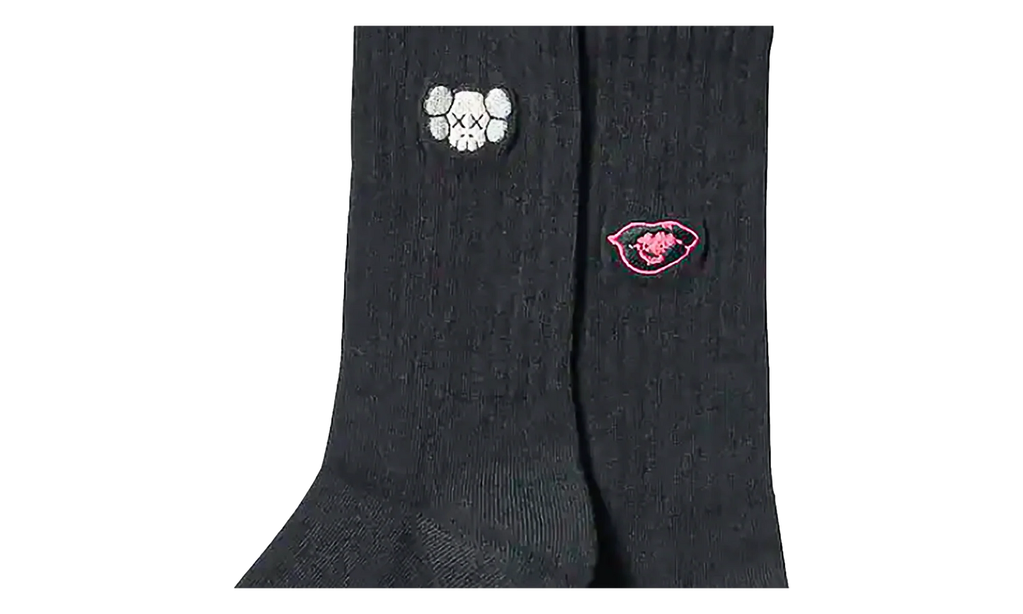 Uniqlo Warhol Black UT Socks "Black" KAWS202478