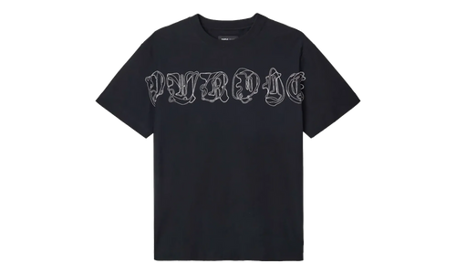 Logo Print Cotton T-Shirt "Black" P104 TBGO425