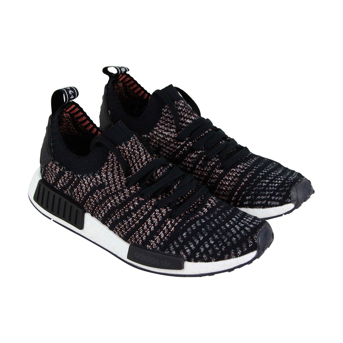 Nmd R1 Stlt Pk B37636 Mens Black Canvas Lace Up Lifestyle Sneakers Shoes
