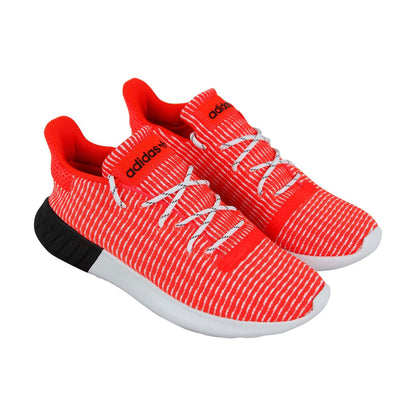 Tubular Dusk B37737 Mens Red Canvas Lace Up Lifestyle Sneakers Shoes