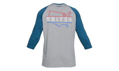 Freedom United Utility Tee "Steel Light Heather / Petrol Blue" 1330080 035