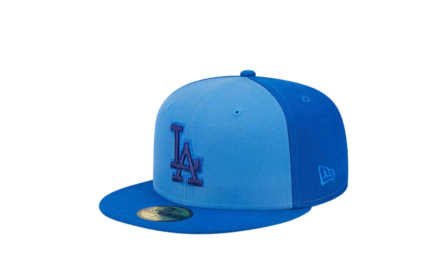 Los Angeles Dodgers Tri-Tone Team 59FIFTY Fitted Hat "Blue" 60355914