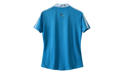 Novelty Sleeveless Polo WMNS "Glow Blue" EI7529