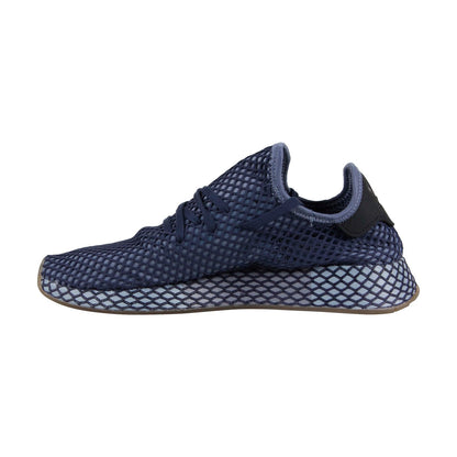 Deerupt Runner B41772 Mens Blue Mesh Lace Up Lifestyle Sneakers Shoes