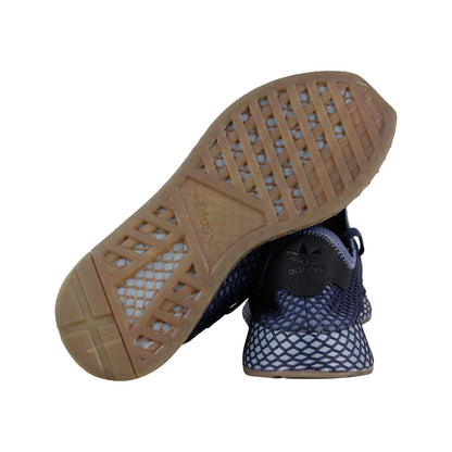 Deerupt Runner B41772 Mens Blue Mesh Lace Up Lifestyle Sneakers Shoes