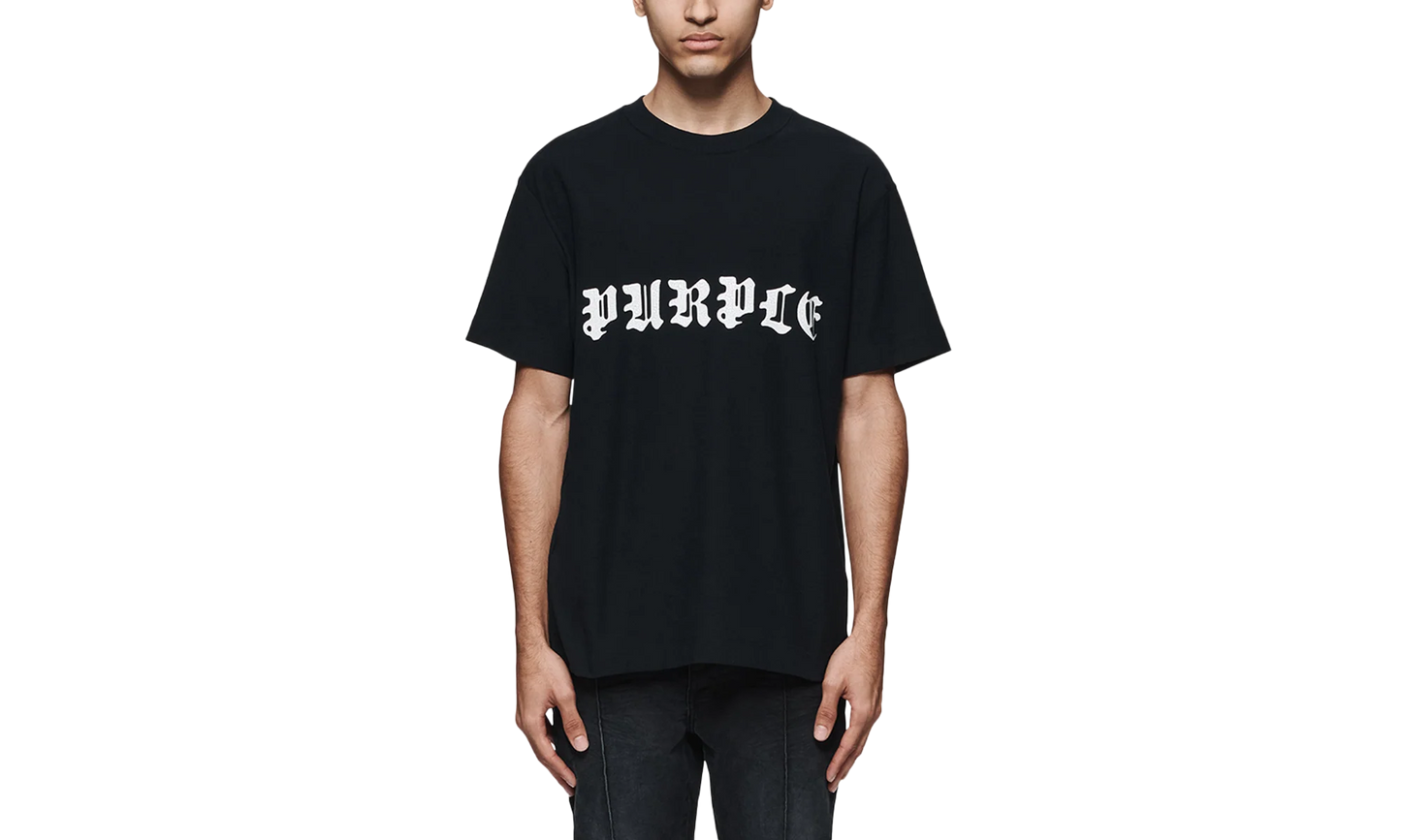 Gothic Wordmark Tee 'Black' "Black" P104-JGBB324