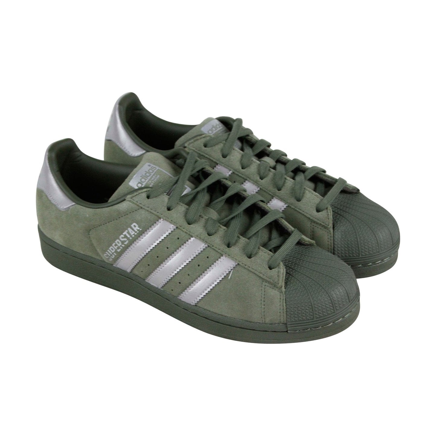 Super Star B41988 Mens Green Suede Lace Up Lifestyle Sneakers Shoes