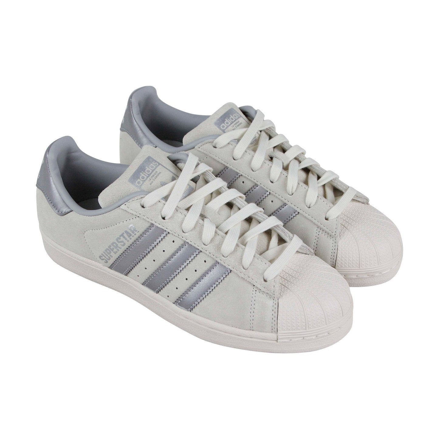 Super Star B41989 Mens Gray Suede Lace Up Lifestyle Sneakers Shoes