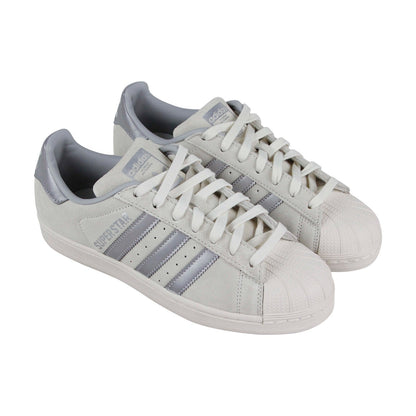 Super Star B41989 Mens Gray Suede Lace Up Lifestyle Sneakers Shoes