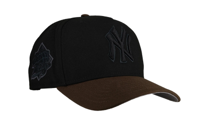 9FIFTY New York Yankees A Frame Snapback Hat "Walnut Blackout" NE340
