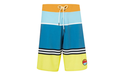 21" Striped 1975 Boardshort "Blue Yellow Color Block" FOA400108 94E