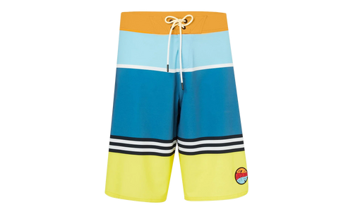 21" Striped 1975 Boardshort "Blue Yellow Color Block" FOA400108 94E