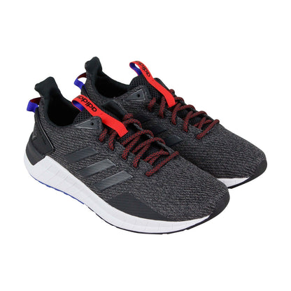 Questar Ride B44809 Mens Gray Canvas Lace Up Athletic Running Shoes