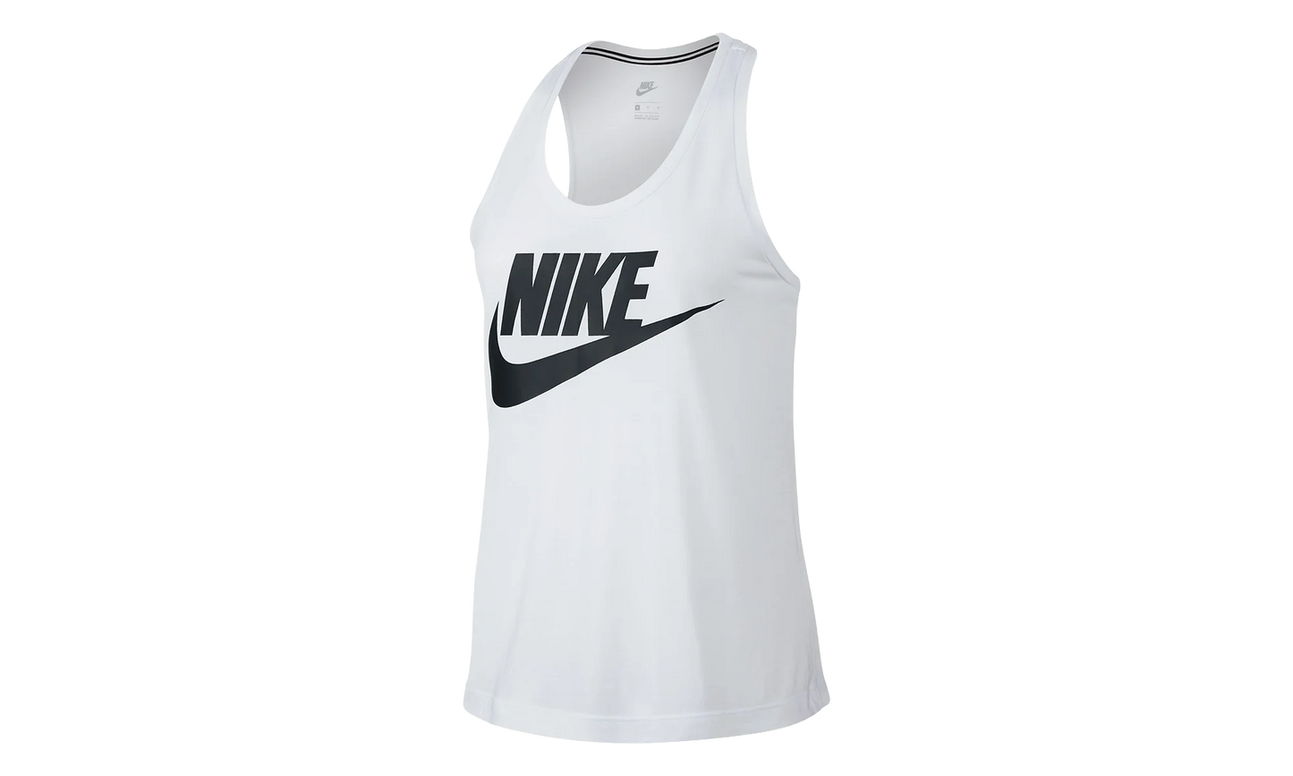 Sportswear Essential Tank Top WMNS "White Black" 831731 100